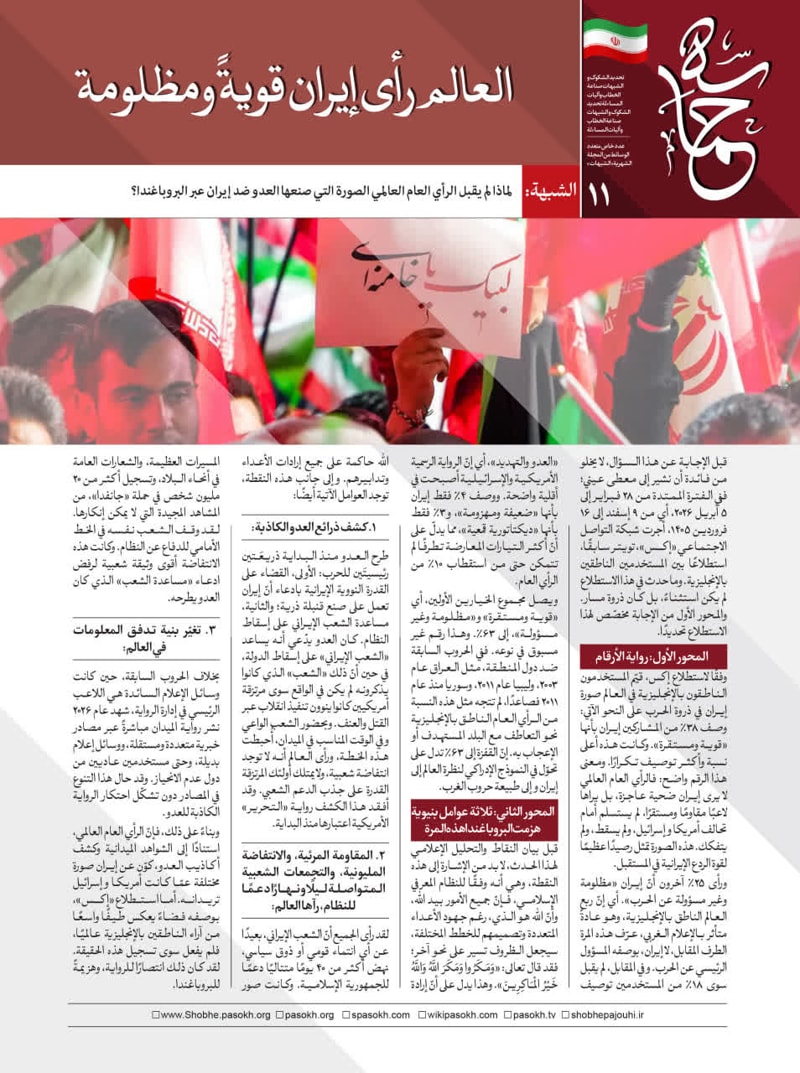 تصویر: العالم رأي إيران قويةً ومظلومة 